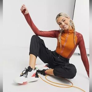 Jordan court to runway long sleeve body suit